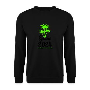 Espagne 2024 Palmiers - Sweat-shirt Unisexe - noir - Devant - Alina (178cm) & Michal (187cm)