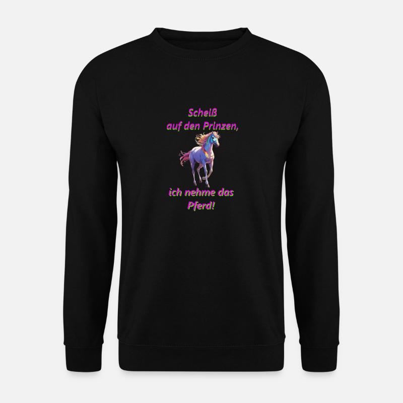 Frecher Spruch für Mädchen - Unisex Pullover - Schwarz