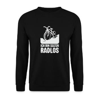 Rarement vélo sans roues vélo de montagne vélo de route vélo - Sweat-shirt Unisexe - noir - Devant - Alina (178cm) & Michal (187cm)