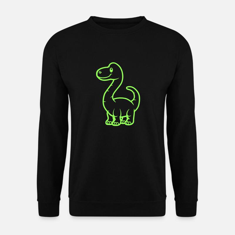 dinosaurier brontosaurus - Unisex Pullover - Schwarz