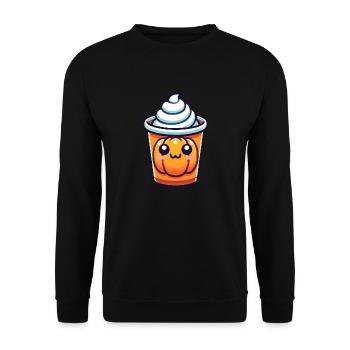 Becher - Unisex Pullover - Schwarz - Vorne - Alina (178cm) & Michal (187cm)
