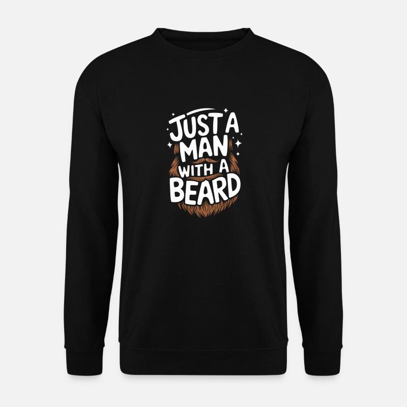 Bart Schnurrbart Bärtige Männer - Unisex Pullover - Schwarz