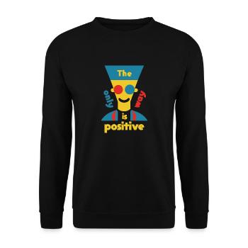 TheOnlyWayIsPositive - French Prince - Unisex Sweatshirt - black - Front - Alina (178cm) & Michal (187cm)