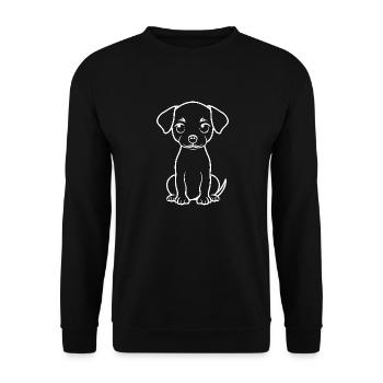Chiweenie - Sweat-shirt Unisexe - noir - Devant - Alina (178cm) & Michal (187cm)