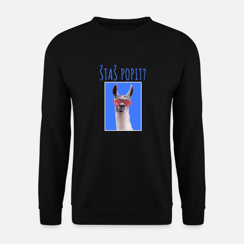 ŠTAŠ POPIT MAJICA - Unisex Pullover - Schwarz
