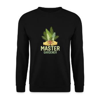 Master Gardener Gardening Botanical - Unisex Pullover - Schwarz - Vorne - Alina (178cm) & Michal (187cm)