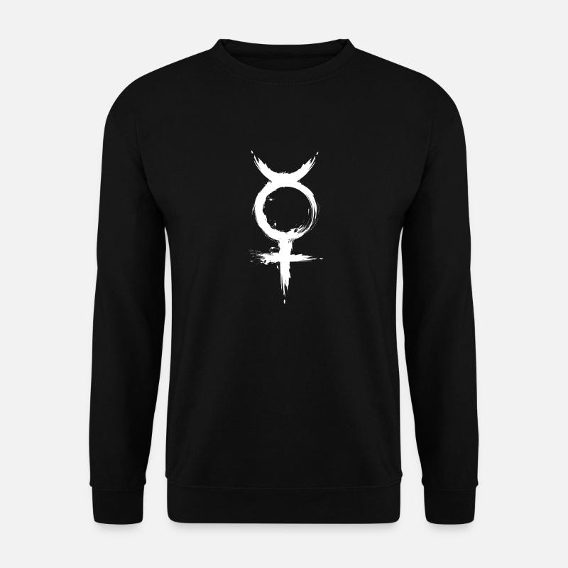 Planetische Symbole Astronomische Symbole Merkur - Unisex Pullover - Schwarz