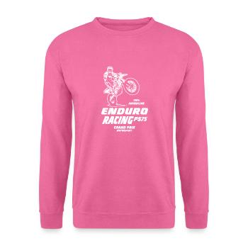 Enduro Tout-terrain - Sweat-shirt Unisexe - rose - Devant