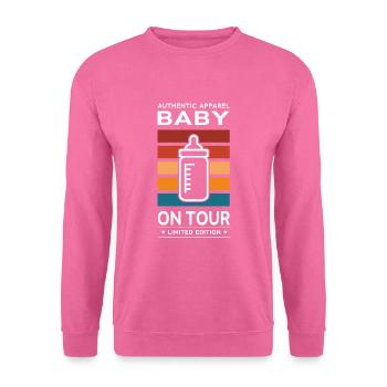 Bébé en tournée - Sweat-shirt Unisexe - rose - Devant