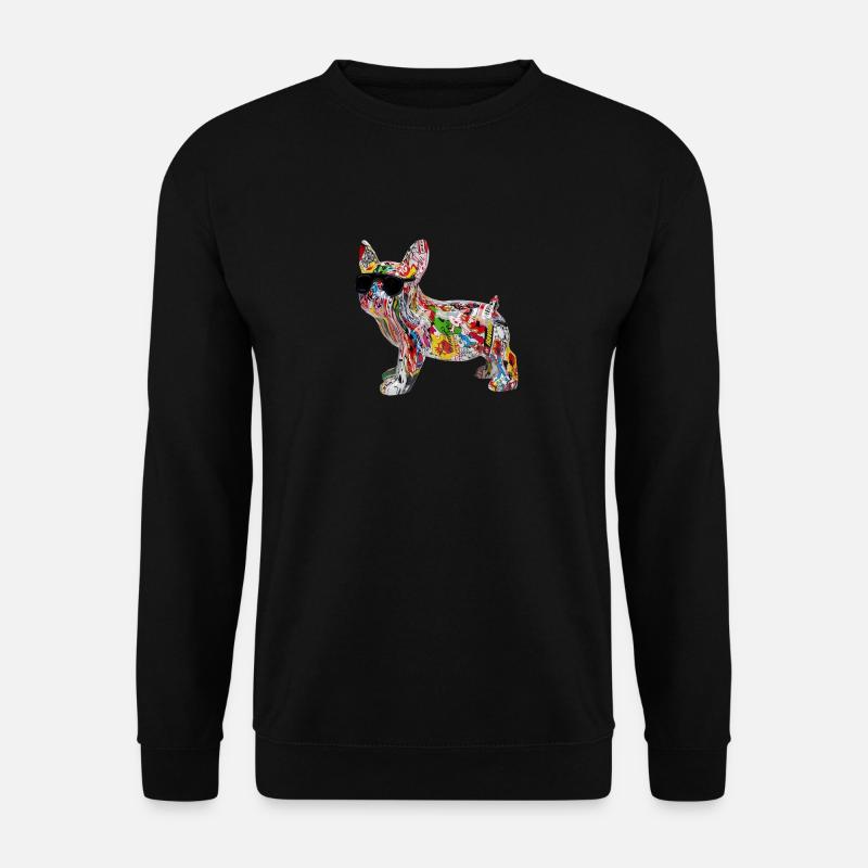 Hund Graffiti - Unisex Pullover - Schwarz