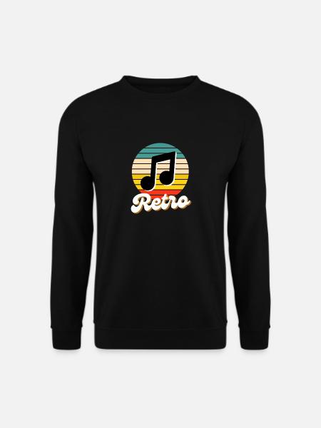 RETRO Musiksammlung - Unisex Pullover - Schwarz