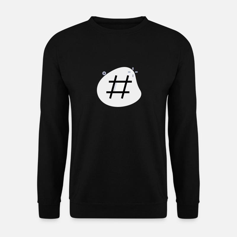 Hashtag - Unisex Sweatshirt - black