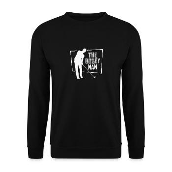 Golfspieler Golfplatz Golfer - Unisex Pullover - Schwarz - Vorne - Alina (178cm) & Michal (187cm)
