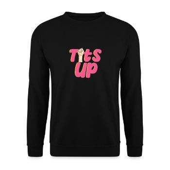 Tittenfeminismus - Unisex Pullover - Schwarz - Vorne - Alina (178cm) & Michal (187cm)