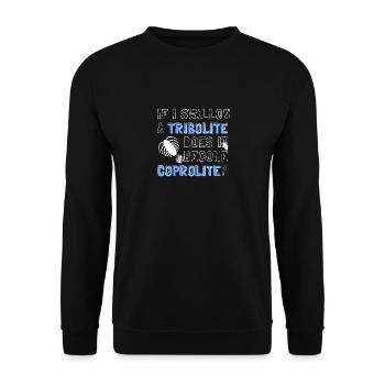 Wenn man einen Trilobiten verschluckt, wird er zu - Unisex Pullover - Schwarz - Vorne - Alina (178cm) & Michal (187cm)