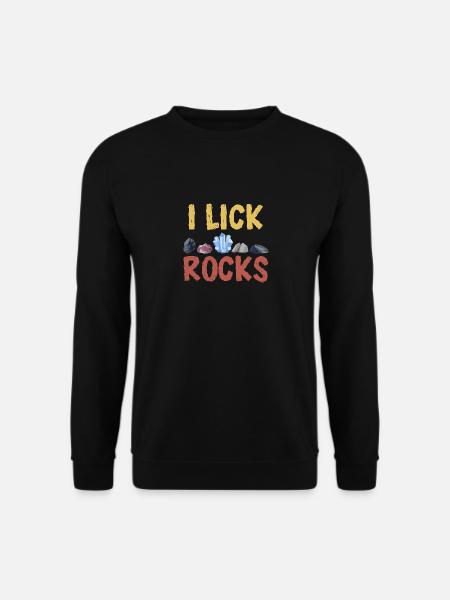 Ich lecke Felsen - Unisex Pullover - Schwarz