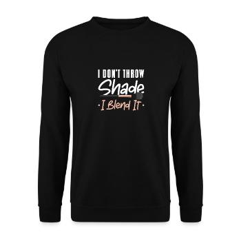 Ich werfe keinen Schatten - Unisex Pullover - Schwarz - Vorne - Alina (178cm) & Michal (187cm)
