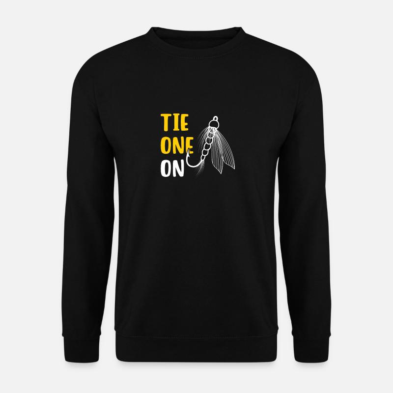 Tie One On Fliegenfischen - Unisex Pullover - Schwarz