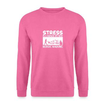 Nordic Walking - Unisex Pullover - Pink - Vorne
