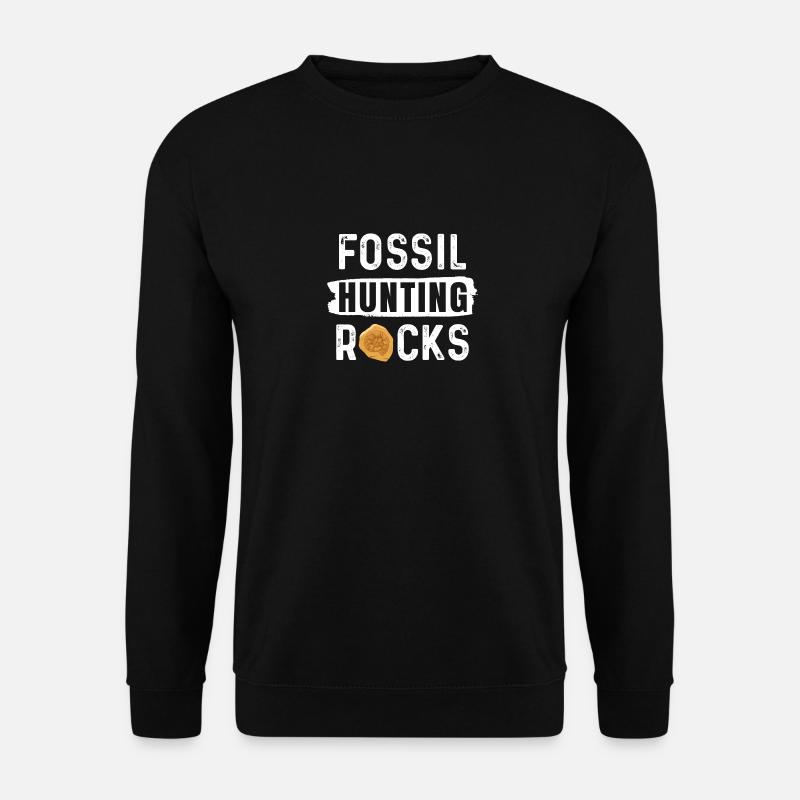 Fossilienjagd Felsen - Unisex Pullover - Schwarz
