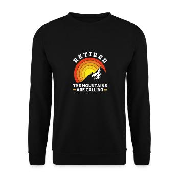 Pension 2025 Retirement 2025 Pensioner Pensioner Pensioner - Unisex Sweatshirt - black - Front - Alina (178cm) & Michal (187cm)