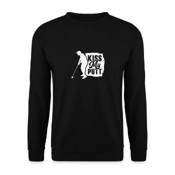 Golfspieler Golfplatz Golfer - Unisex Pullover - Schwarz - Vorne - Alina (178cm) & Michal (187cm)