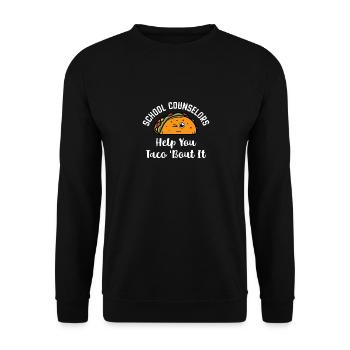 Schulberaterinnen und Schulberater helfen Ihnen da - Unisex Pullover - Schwarz - Vorne - Alina (178cm) & Michal (187cm)