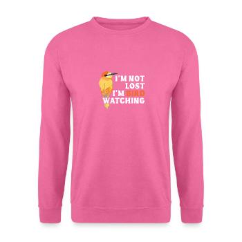 Ich beobachte Vögel - Unisex Pullover - Pink - Vorne