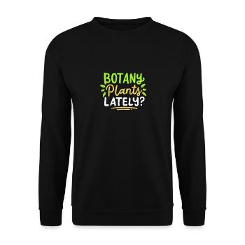 Botanik Pflanzen in letzter Zeit - Unisex Pullover - Schwarz - Vorne - Alina (178cm) & Michal (187cm)