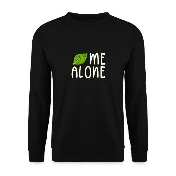 Lassen Sie mich in Ruhe - Unisex Pullover - Schwarz - Vorne - Alina (178cm) & Michal (187cm)