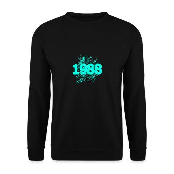 Witzig 1988 - Sweat-shirt Unisexe - noir - Devant - Alina (178cm) & Michal (187cm)