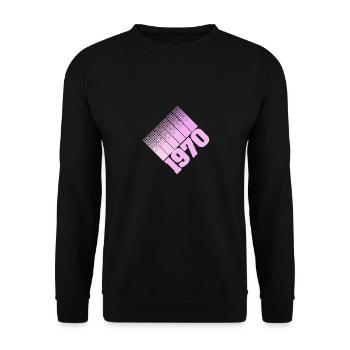 Maman 1970 - Sweat-shirt Unisexe - noir - Devant - Alina (178cm) & Michal (187cm)