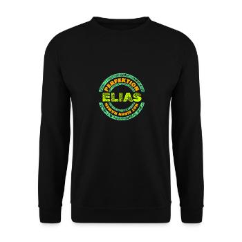 Elias as Elijah - Unisex Sweatshirt - black - Front - Alina (178cm) & Michal (187cm)