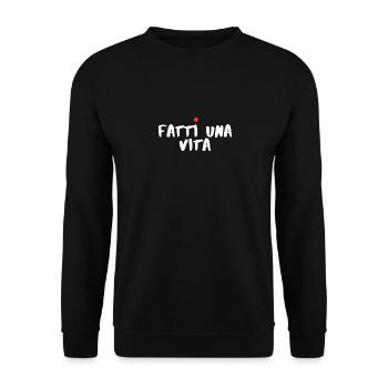 Get a Life - Unisex Sweatshirt - black - Front - Alina (178cm) & Michal (187cm)