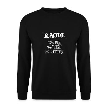 Rescuer Raoul - Unisex Sweatshirt - black - Front - Alina (178cm) & Michal (187cm)