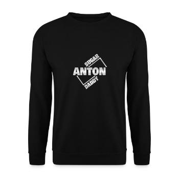 Anton als Sugardaddy - Unisex Pullover - Schwarz - Vorne - Alina (178cm) & Michal (187cm)