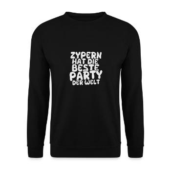 Holiday destination Cyprus - Unisex Sweatshirt - black - Front - Alina (178cm) & Michal (187cm)