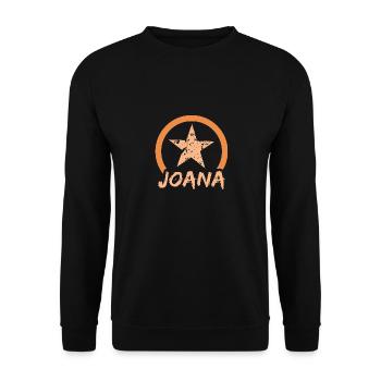 First name Joana - Unisex Sweatshirt - black - Front - Alina (178cm) & Michal (187cm)