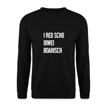 I red scho oiwei boarisch - Sweat-shirt Unisexe - noir - Devant - Alina (178cm) & Michal (187cm)