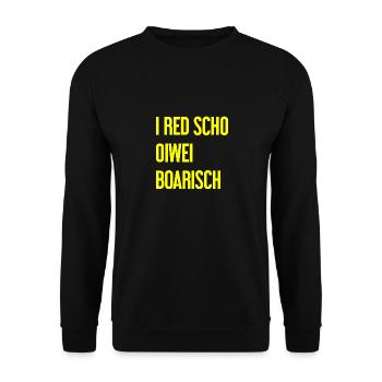 I red scho oiwei boarisch - Sweat-shirt Unisexe - noir - Devant - Alina (178cm) & Michal (187cm)