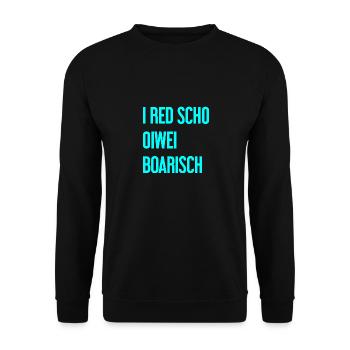 I red scho oiwei boarisch - Sweat-shirt Unisexe - noir - Devant - Alina (178cm) & Michal (187cm)