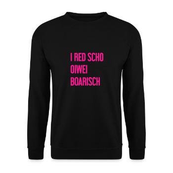 I red scho oiwei boarisch - Sweat-shirt Unisexe - noir - Devant - Alina (178cm) & Michal (187cm)