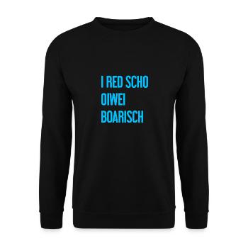 I red scho oiwei boarisch - Sweat-shirt Unisexe - noir - Devant - Alina (178cm) & Michal (187cm)