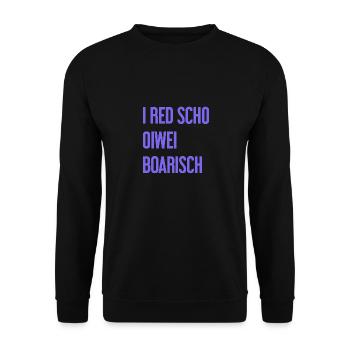 I red scho oiwei boarisch - Sweat-shirt Unisexe - noir - Devant - Alina (178cm) & Michal (187cm)