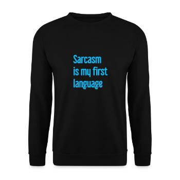 Sarcasme Pro - Sweat-shirt Unisexe - noir - Devant - Alina (178cm) & Michal (187cm)