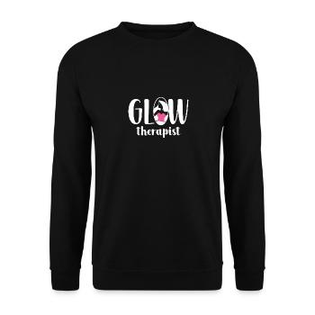 Glow-Therapeutin - Unisex Pullover - Schwarz - Vorne - Alina (178cm) & Michal (187cm)