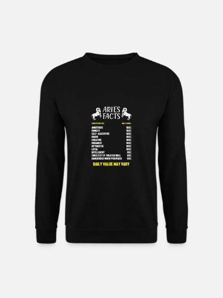 Sternzeichen Widder - Unisex Pullover - Schwarz