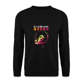 Sternzeichen Skorpion - Unisex Pullover - Schwarz - Vorne - Alina (178cm) & Michal (187cm)