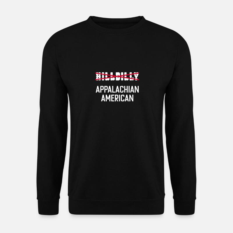 Amerikanischer Hinterwäldler aus den Appalachen - Unisex Pullover - Schwarz