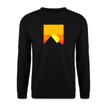 coucher du soleil - Sweat-shirt Unisexe - noir - Devant - Alina (178cm) & Michal (187cm)